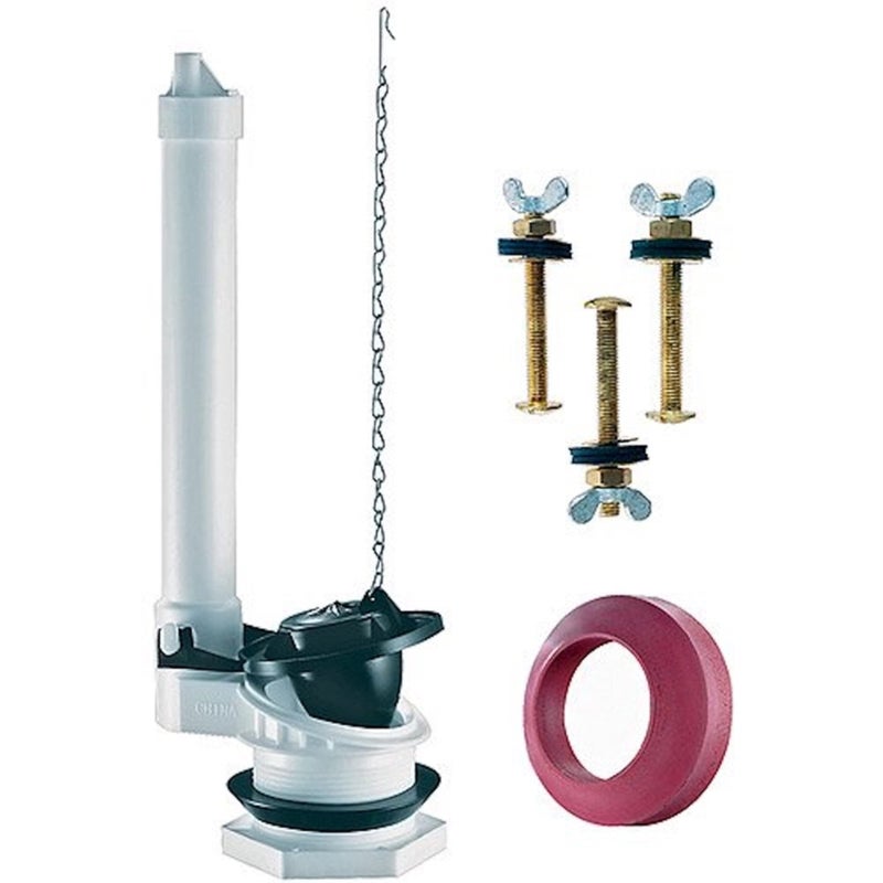 PlumbCraft 2" Toilet Flush Valve Replacement Kit - With Tank To Bowl Gasket Bolts - Corrosion Resistant